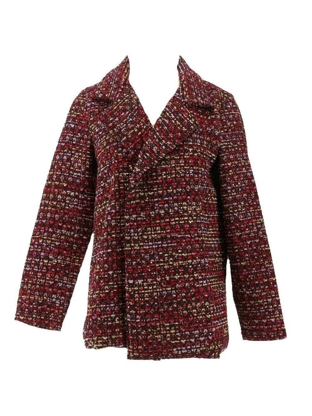 Slinky Brand Sequin Boucle Blazer 642-057